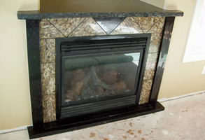 Custom Granite Fireplaces